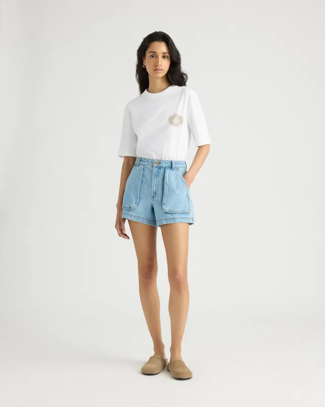 kanuk-kegaska-short-cargo-en-denim-femme image 1