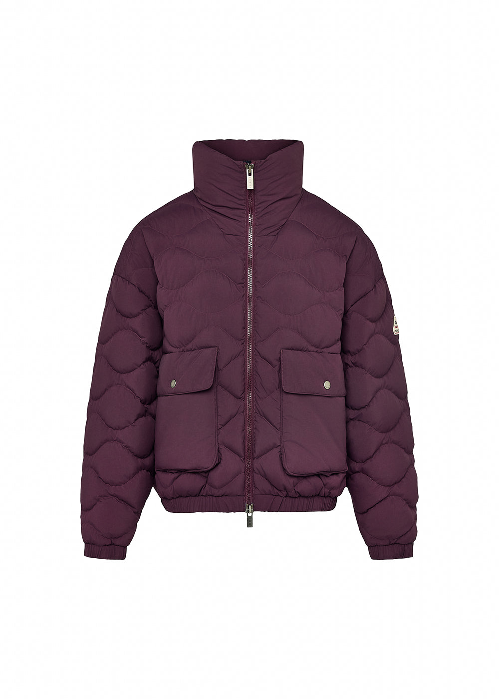 pyrenex-enola-doudoune-courte-bomber-femme-bordeaux image 5