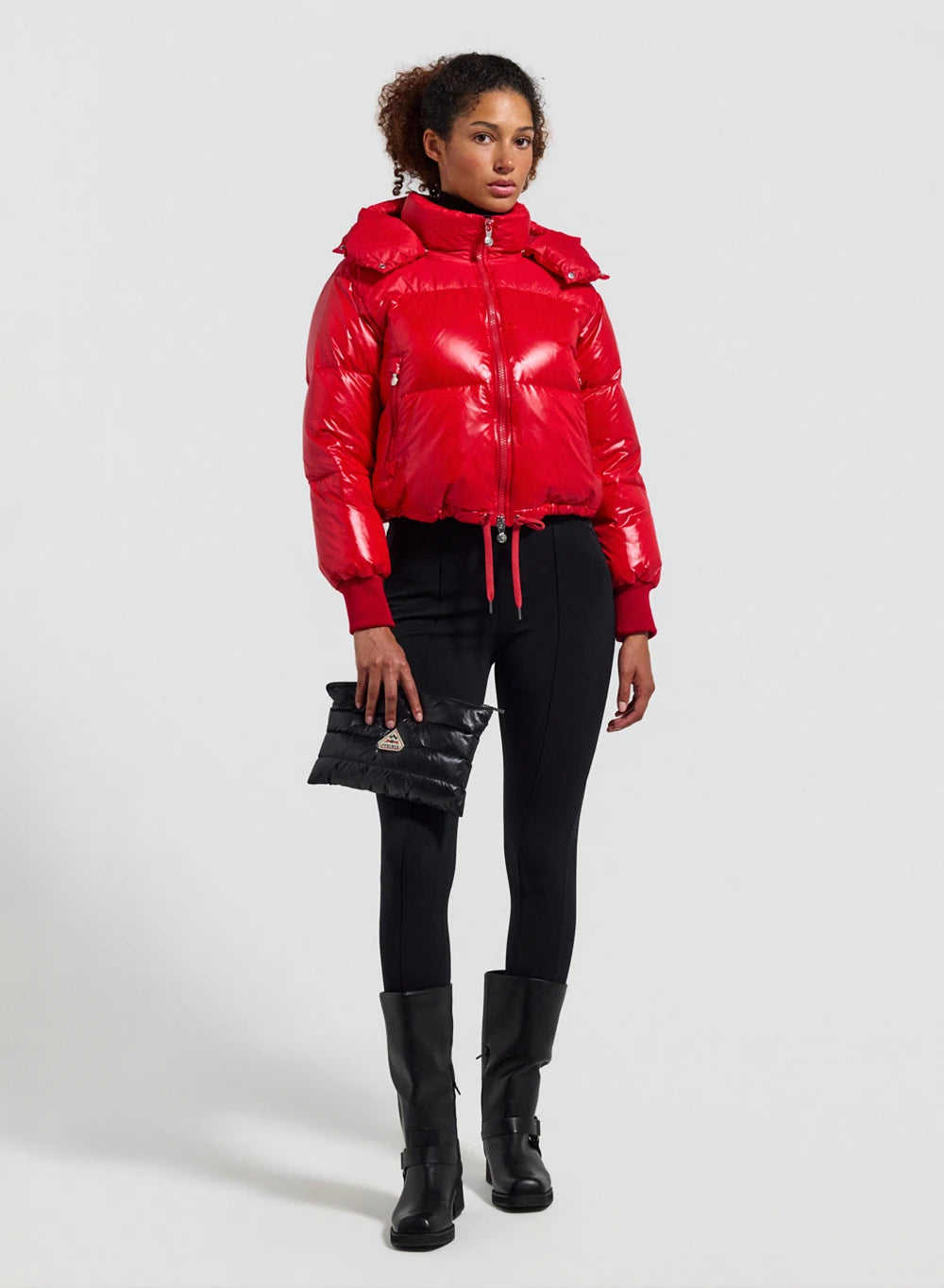 pyrenex-altic-doudoune-courte-capuche-femme-rouge image 2