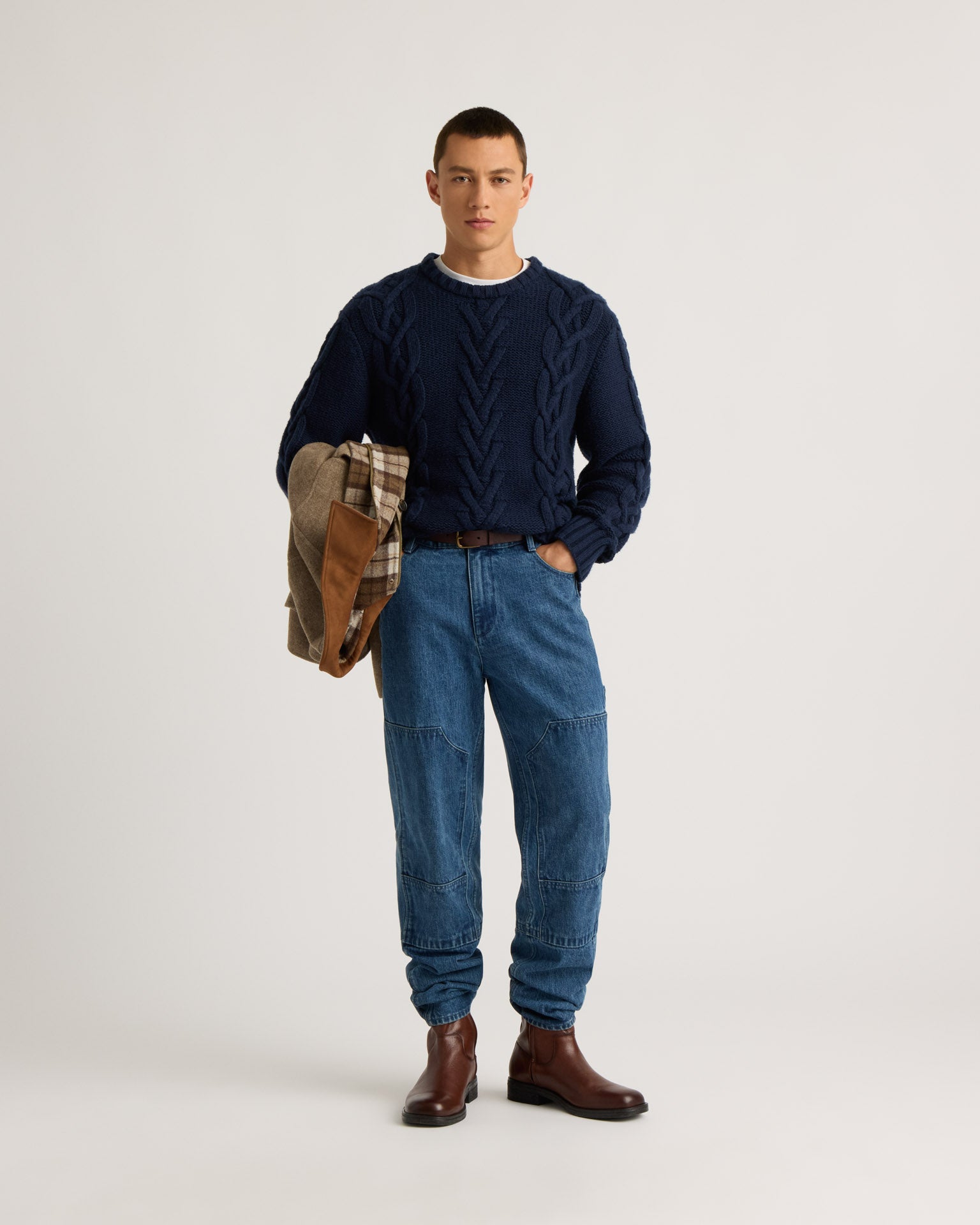 kanuk-nedelec-chandail-tricot-torsad-col-rond-homme image 1