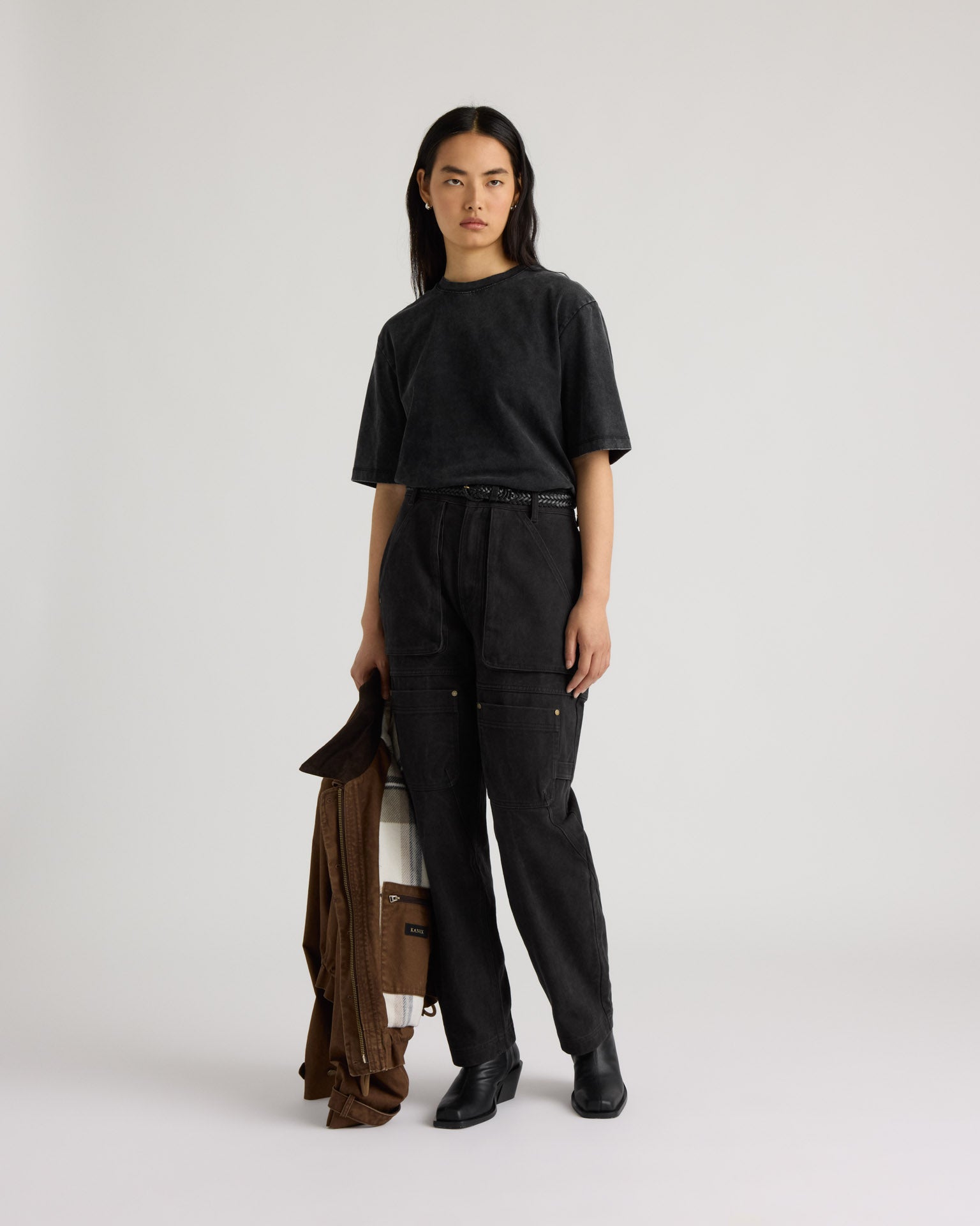 kanuk-kiamika-pantalon-cargo-en-serg-jambe-ballon-femme image 1