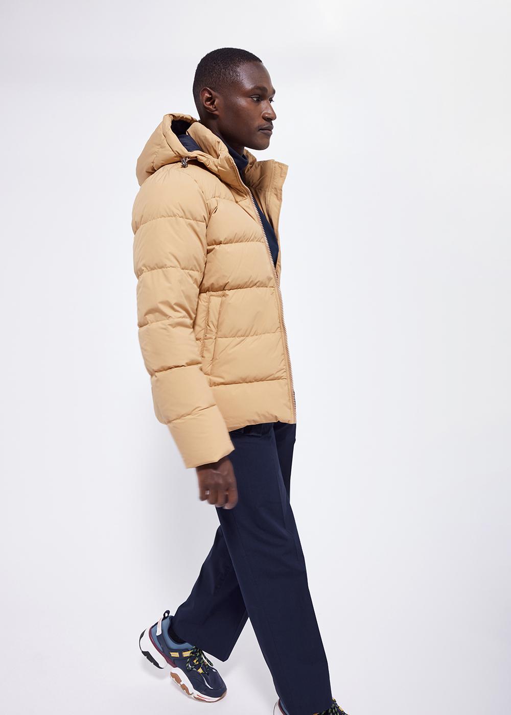 pyrenex-spoutnic-doudoune-homme-capuche-amovible-iced-coffee image 3