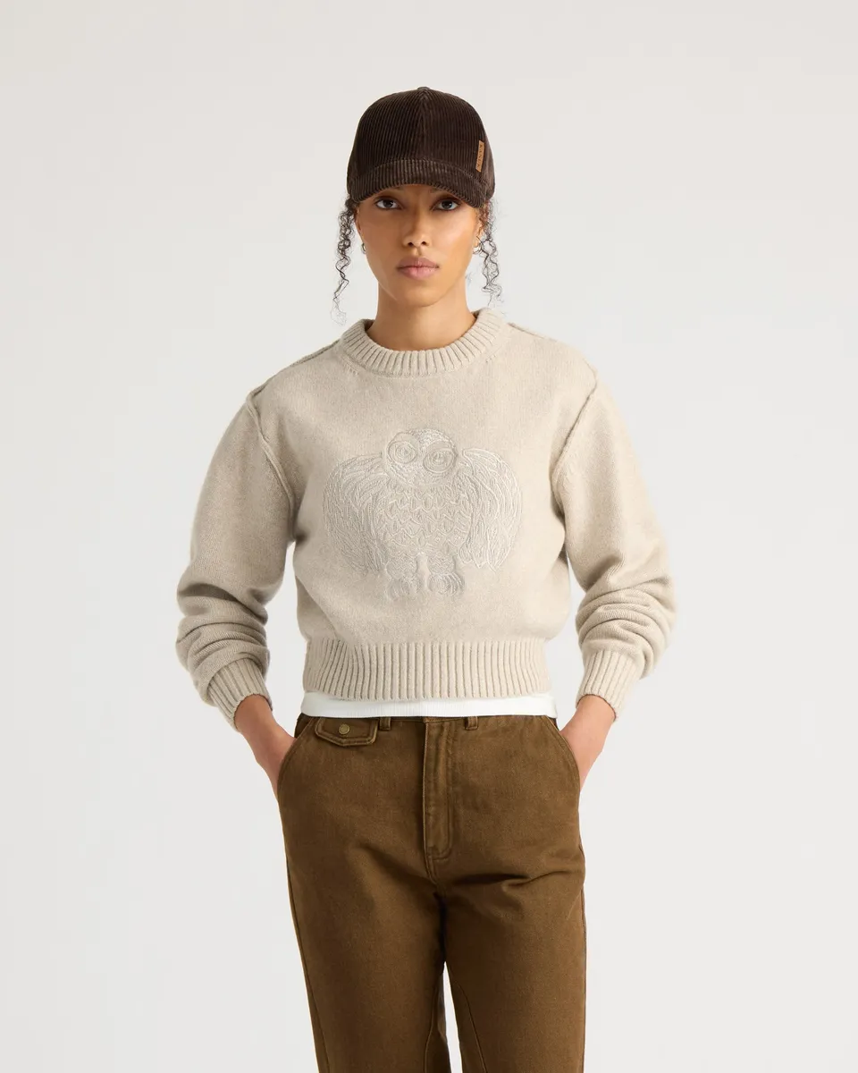 kanuk-flocon-chandail-court-brod-harfang-femme image 1
