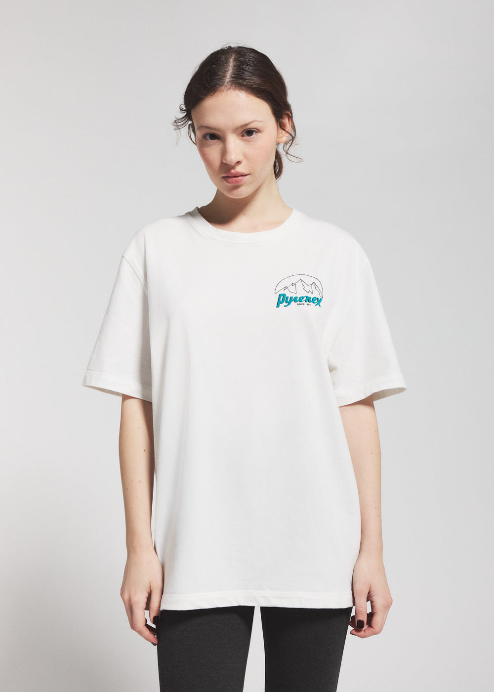 pyrenex-hill-t-shirt-unisexe-en-coton-biologique-blanc image 1