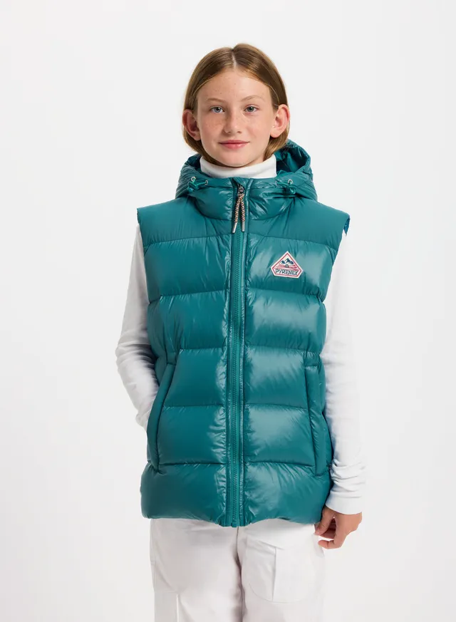 pyrenex-john-doudoune-sans-manches-enfant-bleu-turquoise image 1