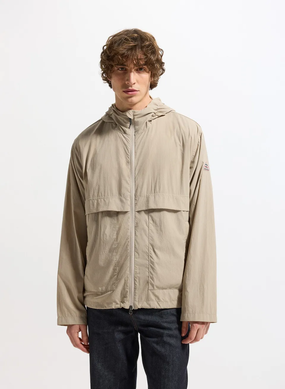 pyrenex-soulere-coupe-vent-unisexe-capuche-beige-2 image 1