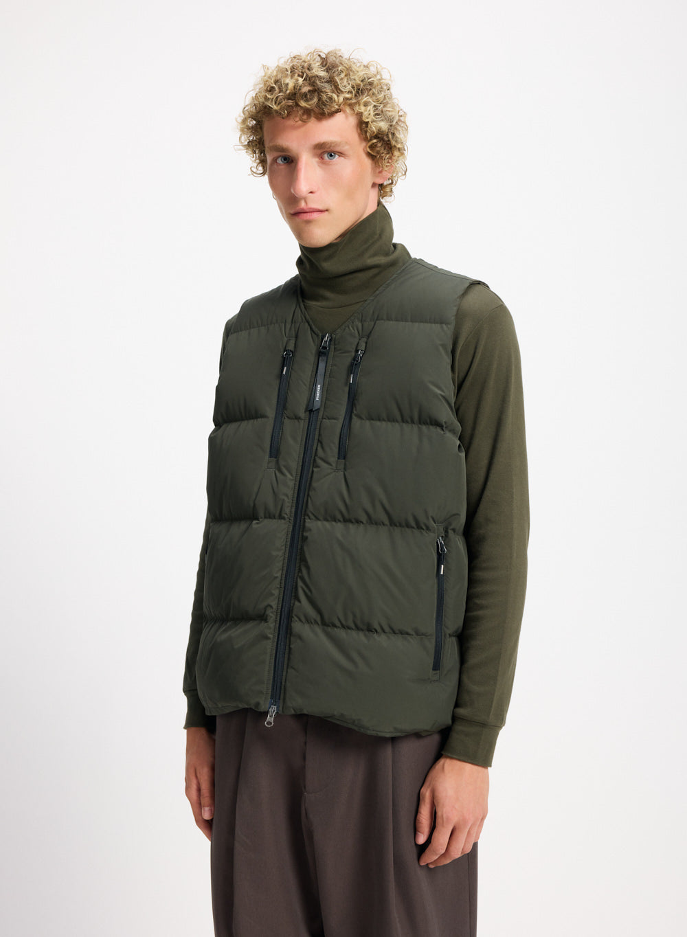 pyrenex-solace-doudoune-sans-manches-homme-kaki image 1