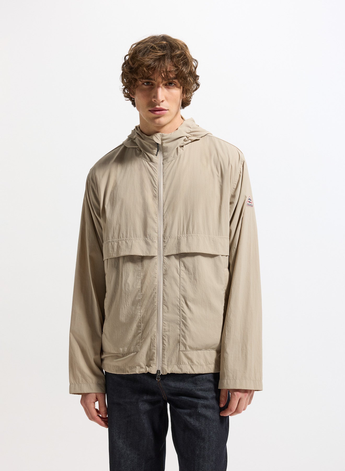 pyrenex-soulere-coupe-vent-unisexe-capuche-beige-2 image 1