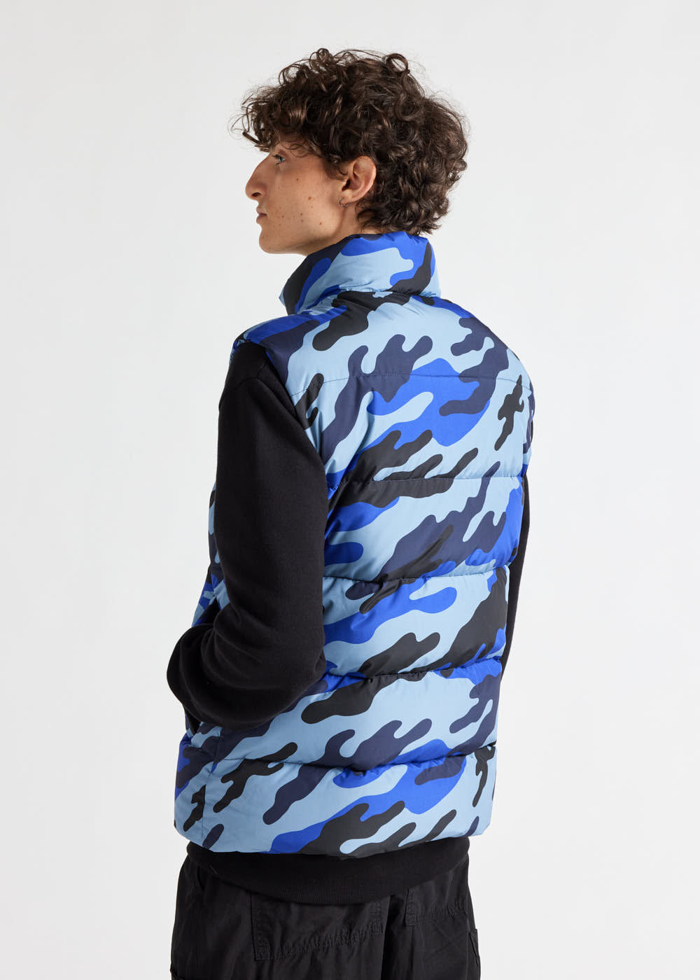pyrenex-john-gilet-sans-manche-unisexe-camo-blue-print image 3