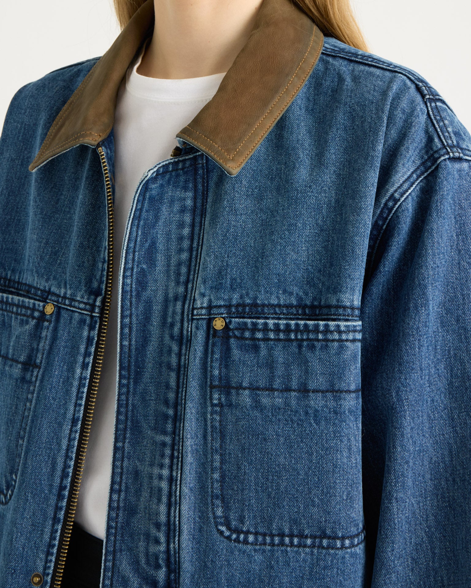 kanuk-kildaire-veste-en-denim-homme-col-nubuck-poches image 5