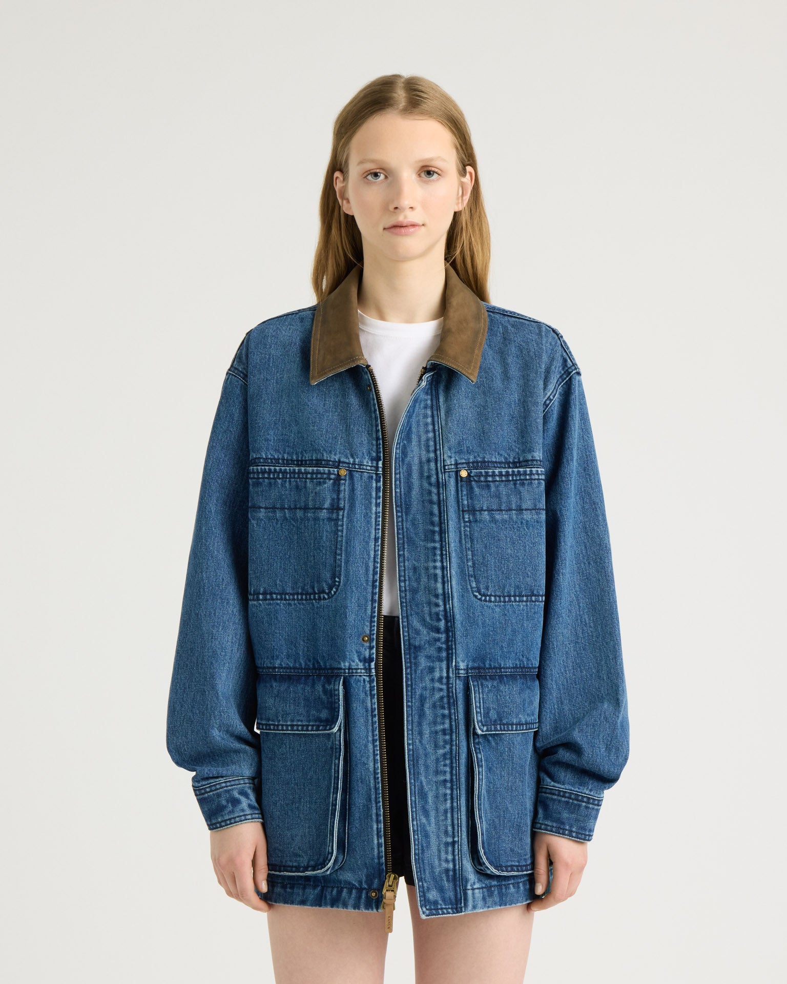 kanuk-kildaire-veste-en-denim-homme-col-nubuck-poches image 3
