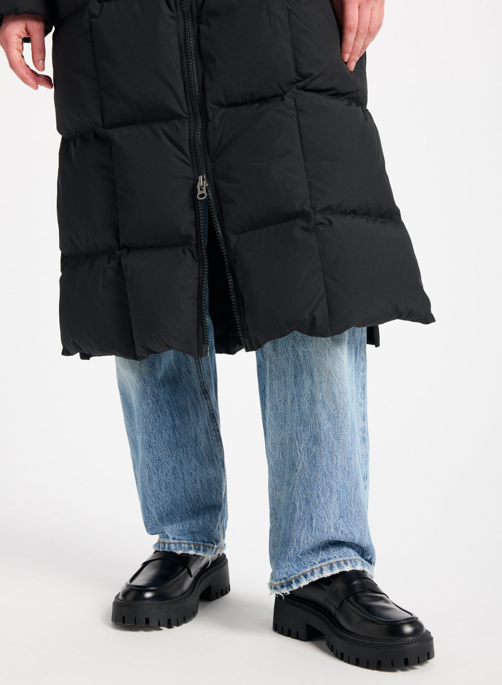 pyrenex-attract-doudoune-longue-femme-noire-duvet image 4