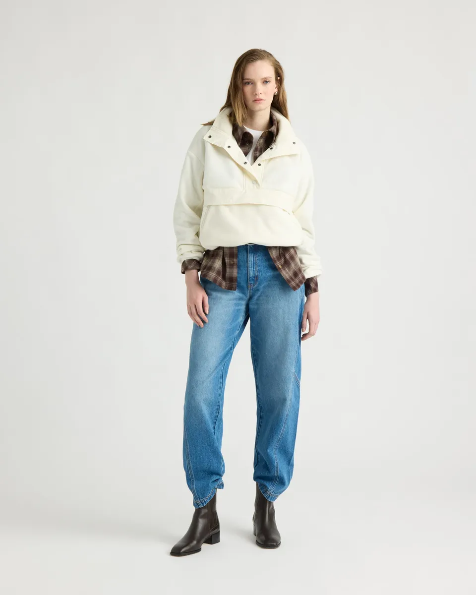 kanuk-manouane-pull-molleton-polaire-col-montant-poches-zipp-es image 1
