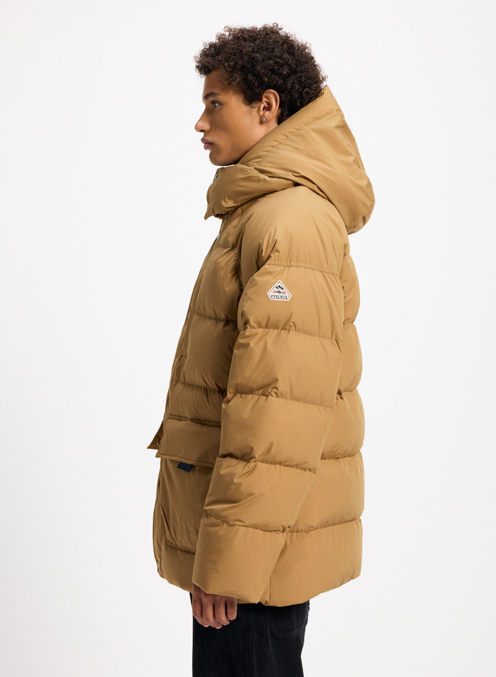 pyrenex-doudoune-voyager-homme-ocre-en-duvet-naturel image 4
