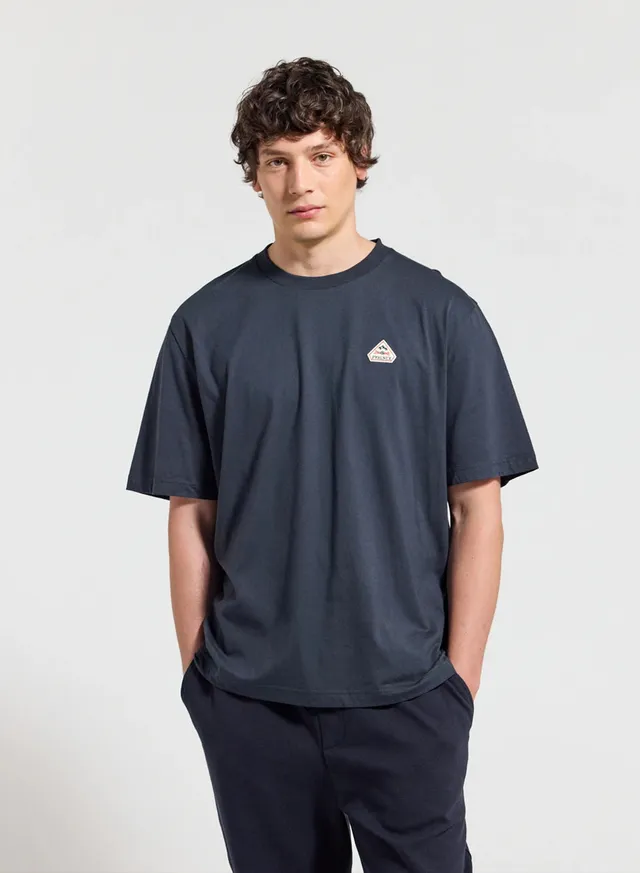 pyrenex-classic-t-shirt-unisexe-coton-bio-bleu-marine image 1