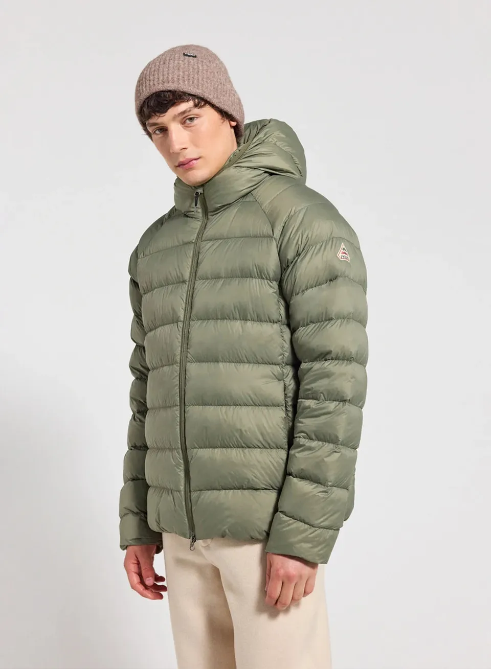 doudoune-capuche-homme-pyrenex-arial-kaki-clair-l-g-re image 1