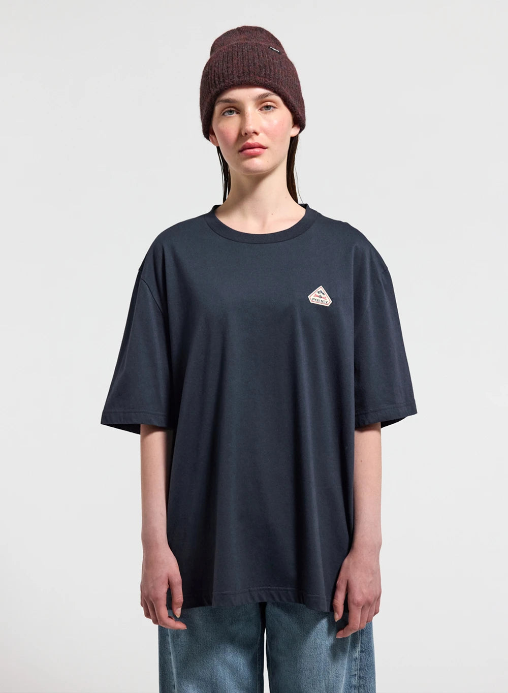 pyrenex-classic-t-shirt-unisexe-coton-bio-bleu-marine image 2