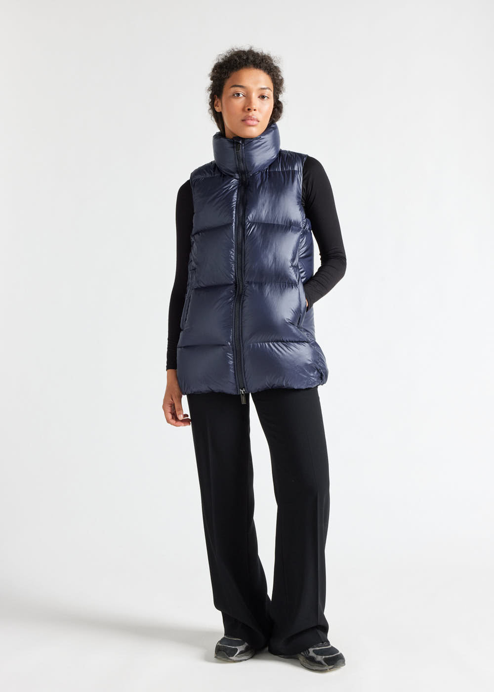 pyrenex-tamara-amiral-doudoune-sans-manche-femme-mi-longue image 1