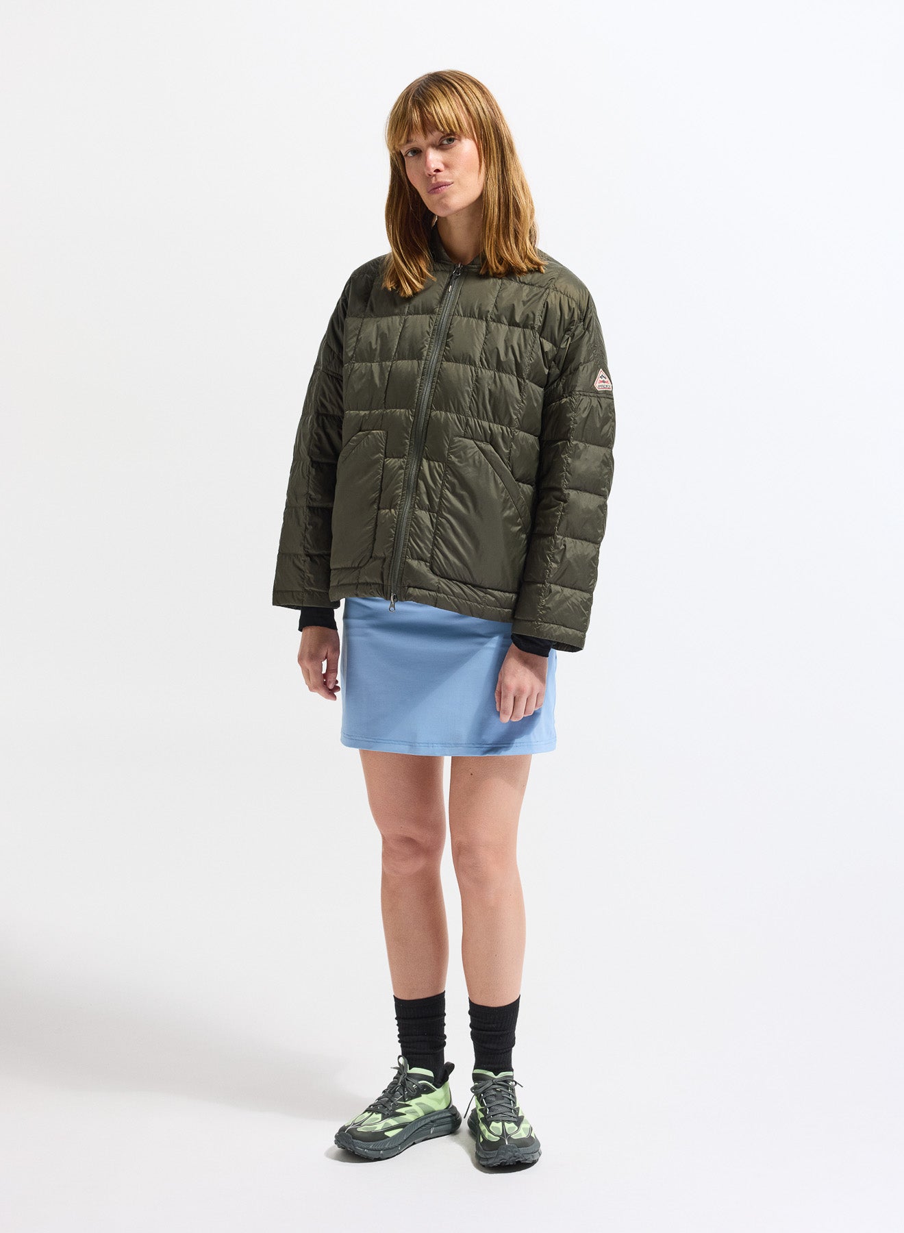 pyrenex-gypse-doudoune-l-g-re-femme-vert-kaki image 2