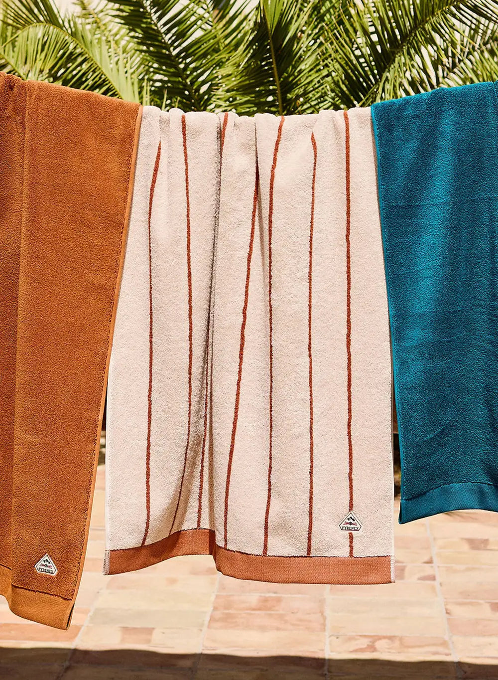 pyrenex-yumi-maxi-drap-de-bain-blanc-terracotta-ray image 2