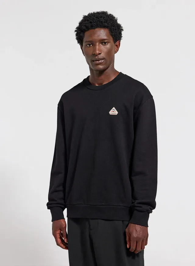 pyrenex-phase-sweat-col-rond-unisexe-en-coton-bio-noir image 1