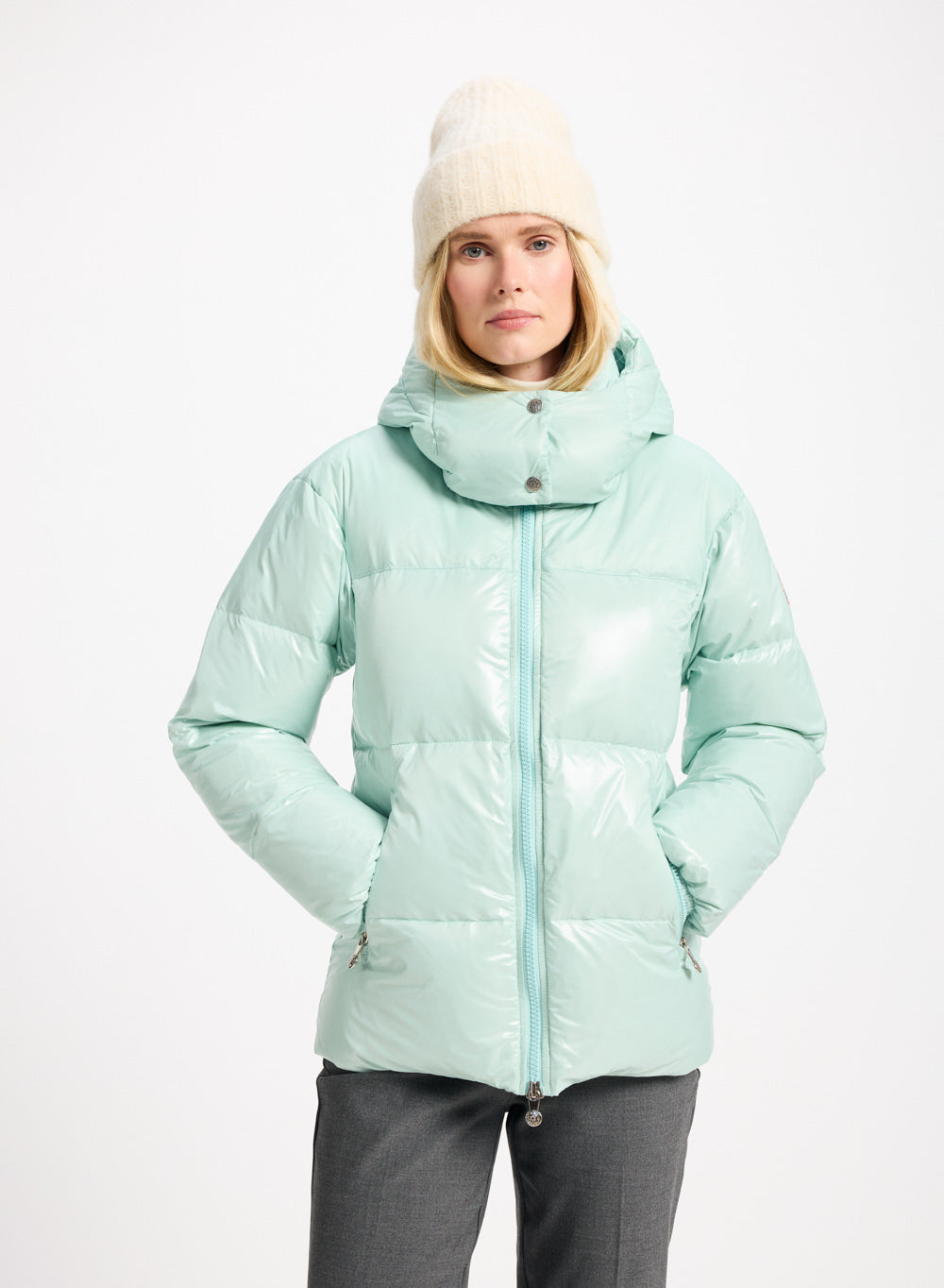 pyrenex-lively-doudoune-brillante-femme-vert-d-eau image 1