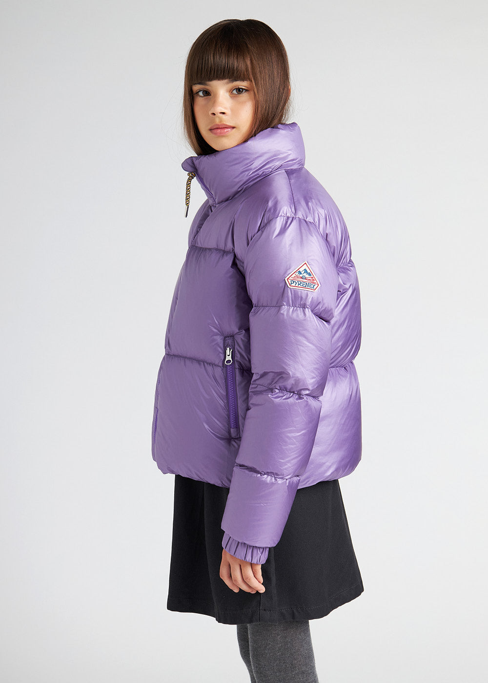 pyrenex-goldin-doudoune-brillante-fille-purple-heart image 3