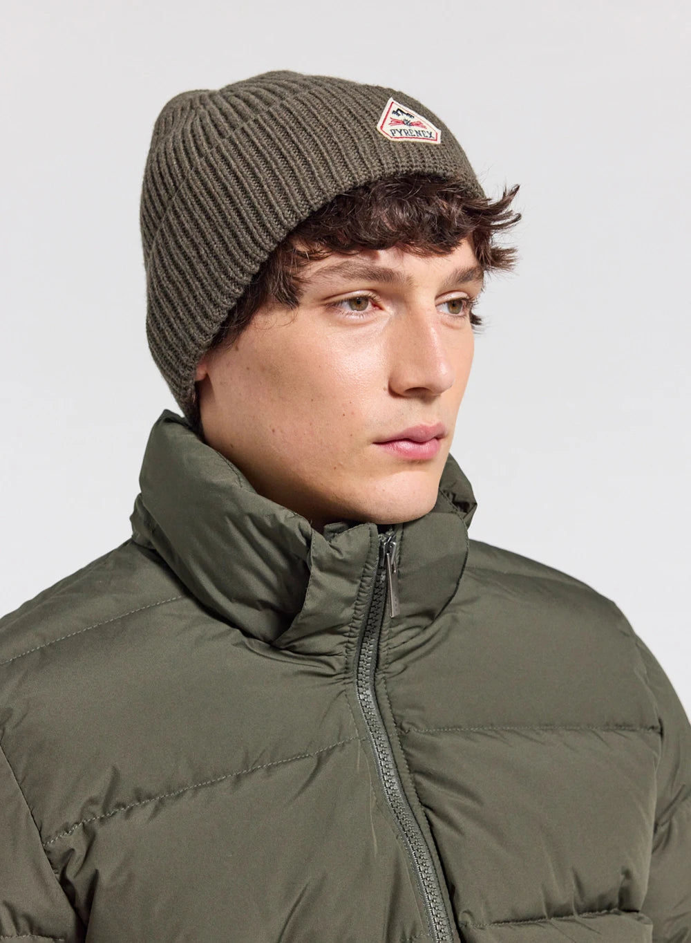 pyrenex-spoutnic-doudoune-homme-deep-khaki-capuche-amovible image 5