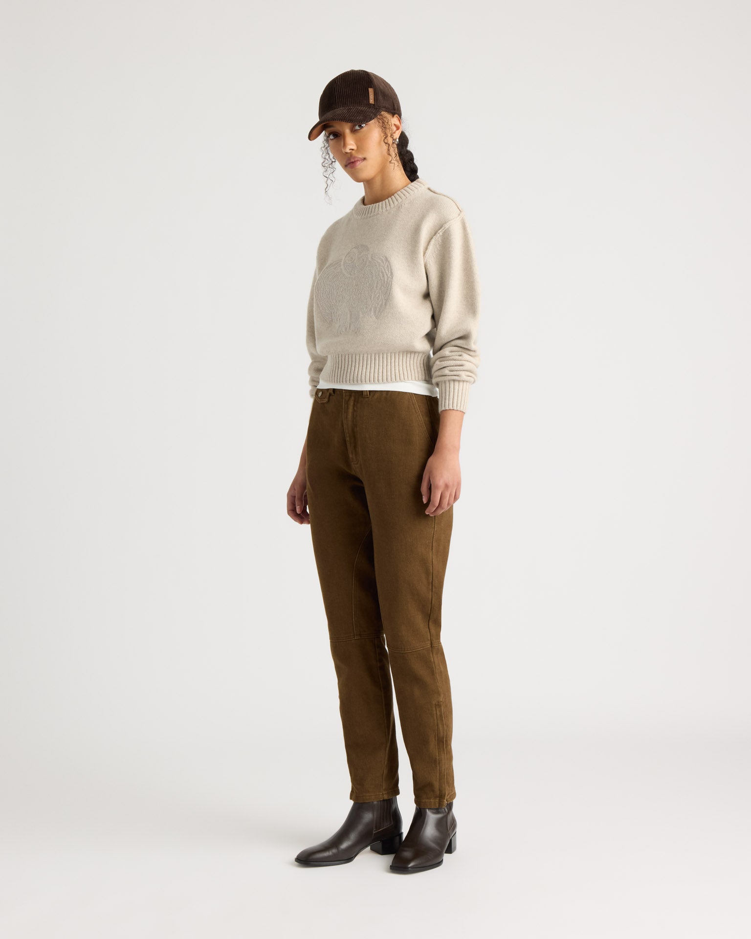 kanuk-flocon-chandail-court-brod-harfang-femme image 3