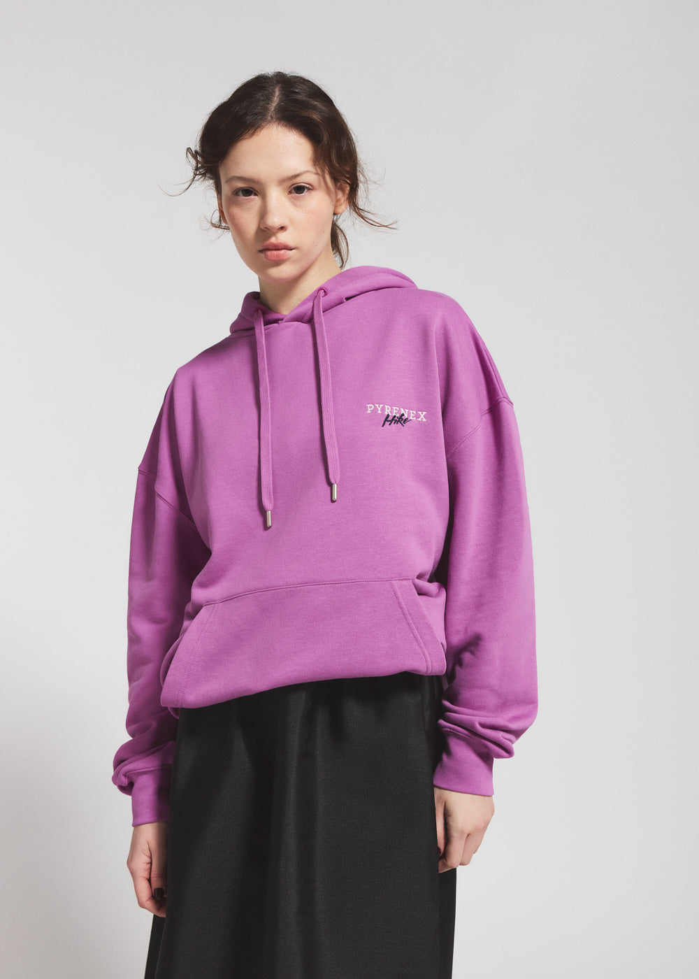 pyrenex-sierra-pullover-unisexe-capuche-coton-bio-violet image 1