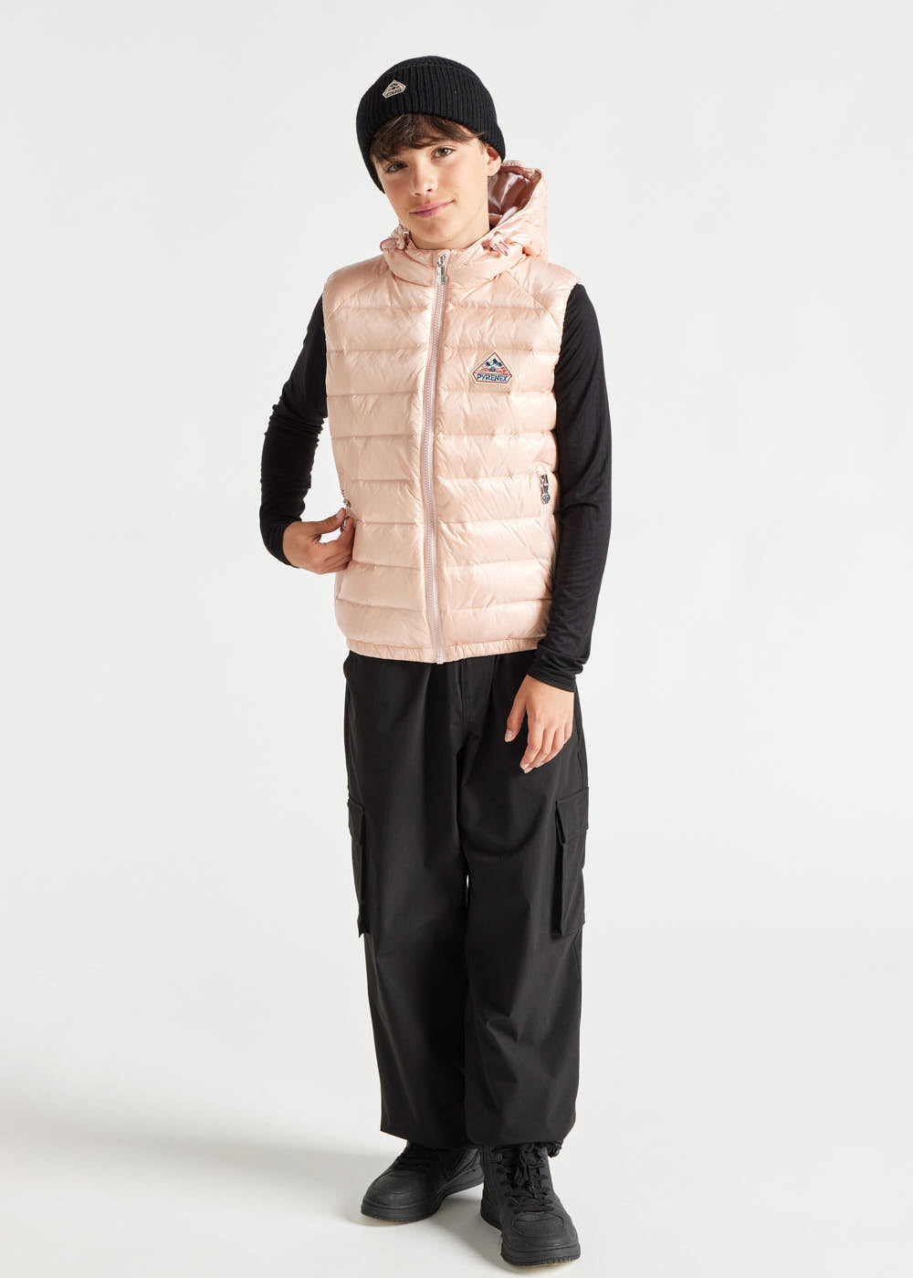 pyrenex-cheslin-doudoune-sans-manche-enfant-peach-whip image 6
