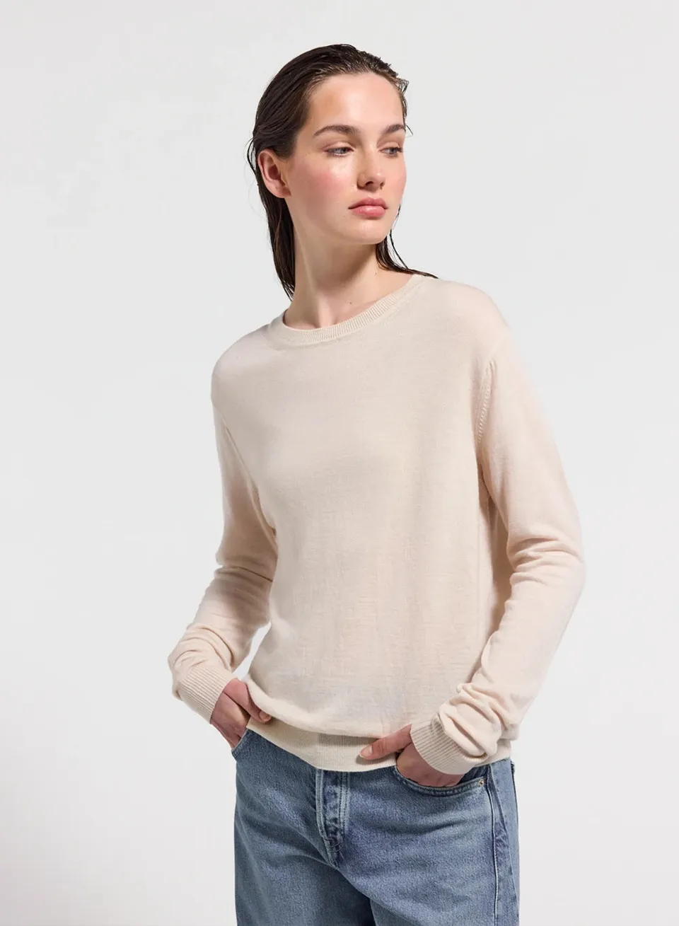 pyrenex-mysig-pull-fin-col-rond-en-laine-m-rinos-femme-cr-me image 1