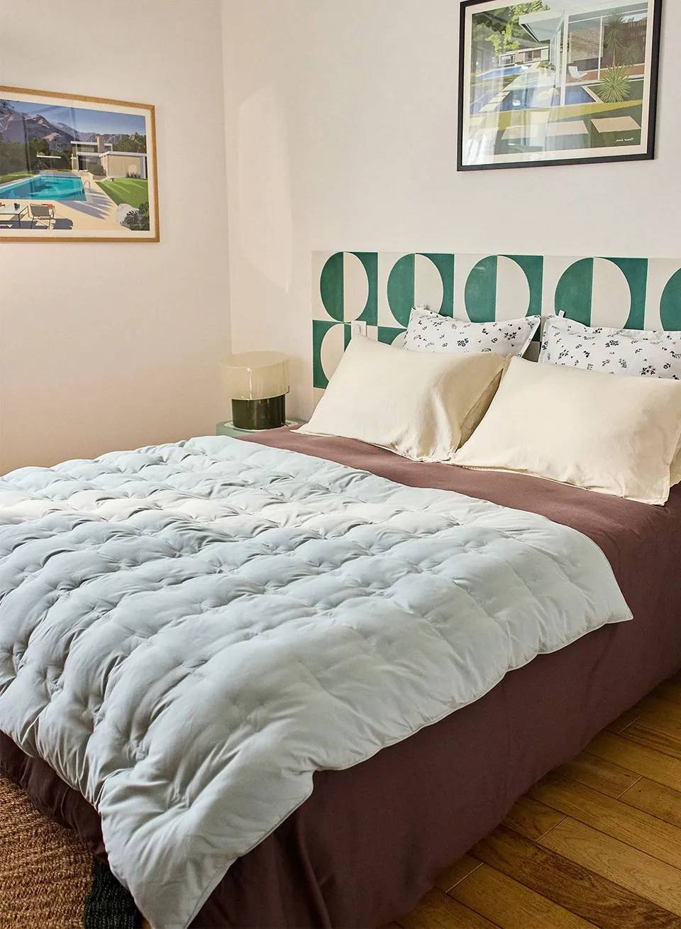 pyrenex-caresse-plaid-en-duvet-vert-de-gris image 1