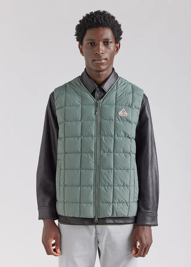 gilet-sans-manches-homme-pyrenex-ruler-jungle-grid-duvet-legend image 1