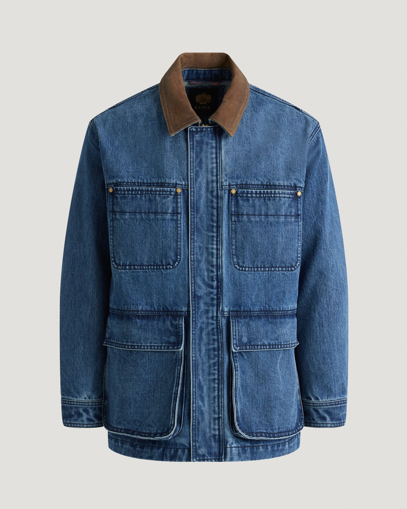 kanuk-kildaire-veste-en-denim-homme-col-nubuck-poches image 2