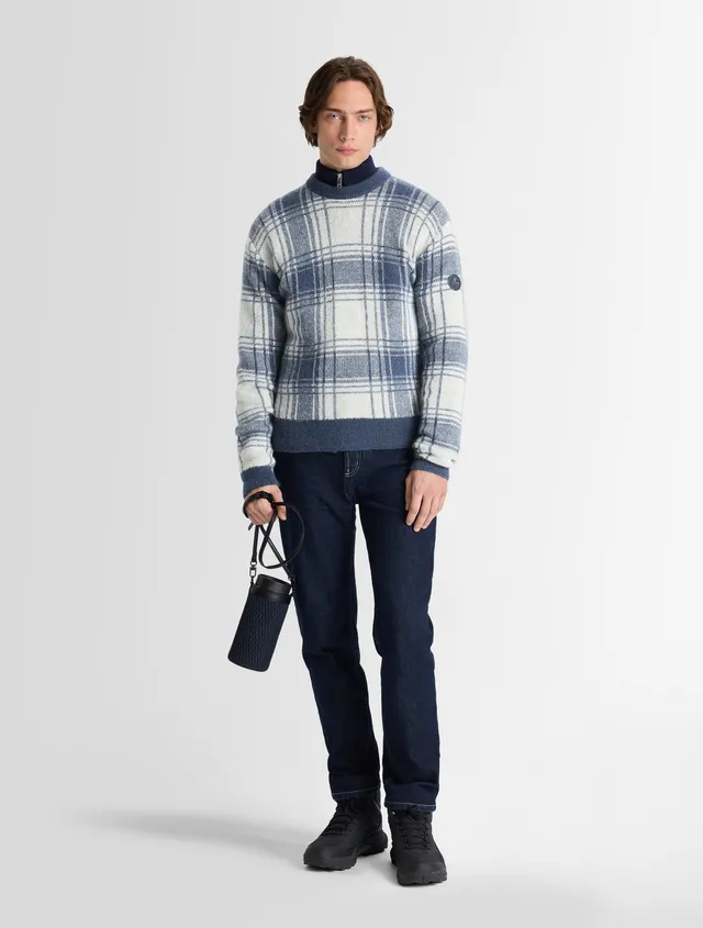 fusalp-dolmiron-pull-mohair-col-rond-carreaux image 1