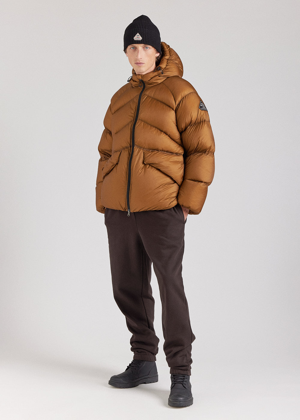 pyrenex-stellar-doudoune-technique-capuche-homme-bronze image 2