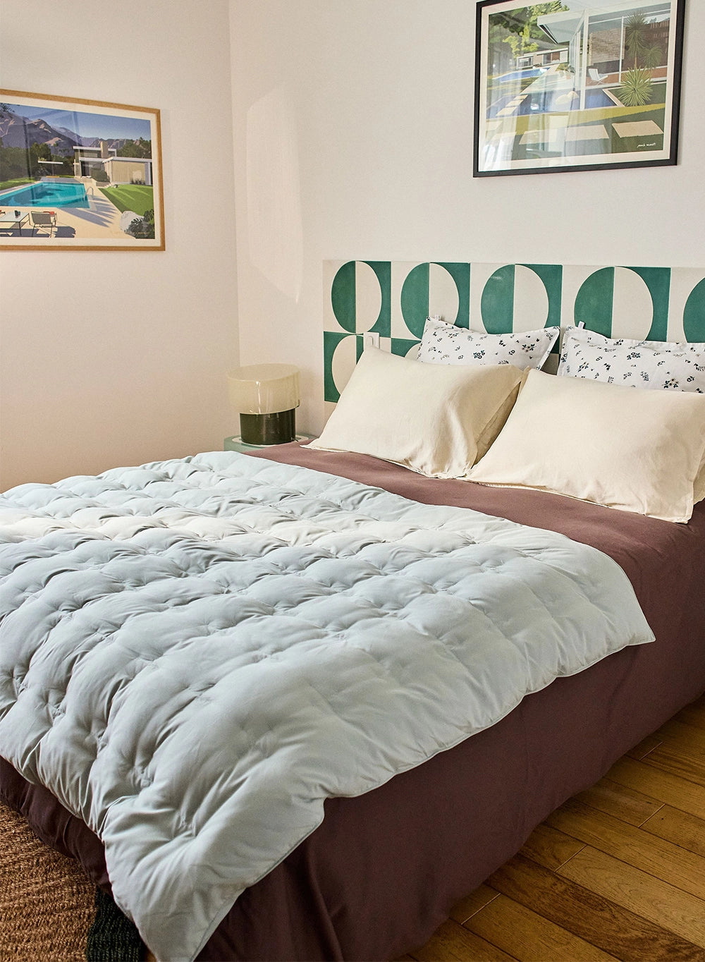 pyrenex-caresse-plaid-en-duvet-vert-de-gris image 1