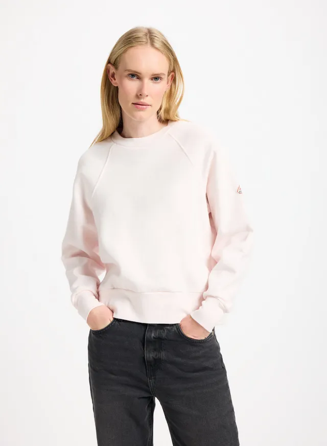 pyrenex-mood-sweatshirt-femme-rose-poudr-coton-bio image 1