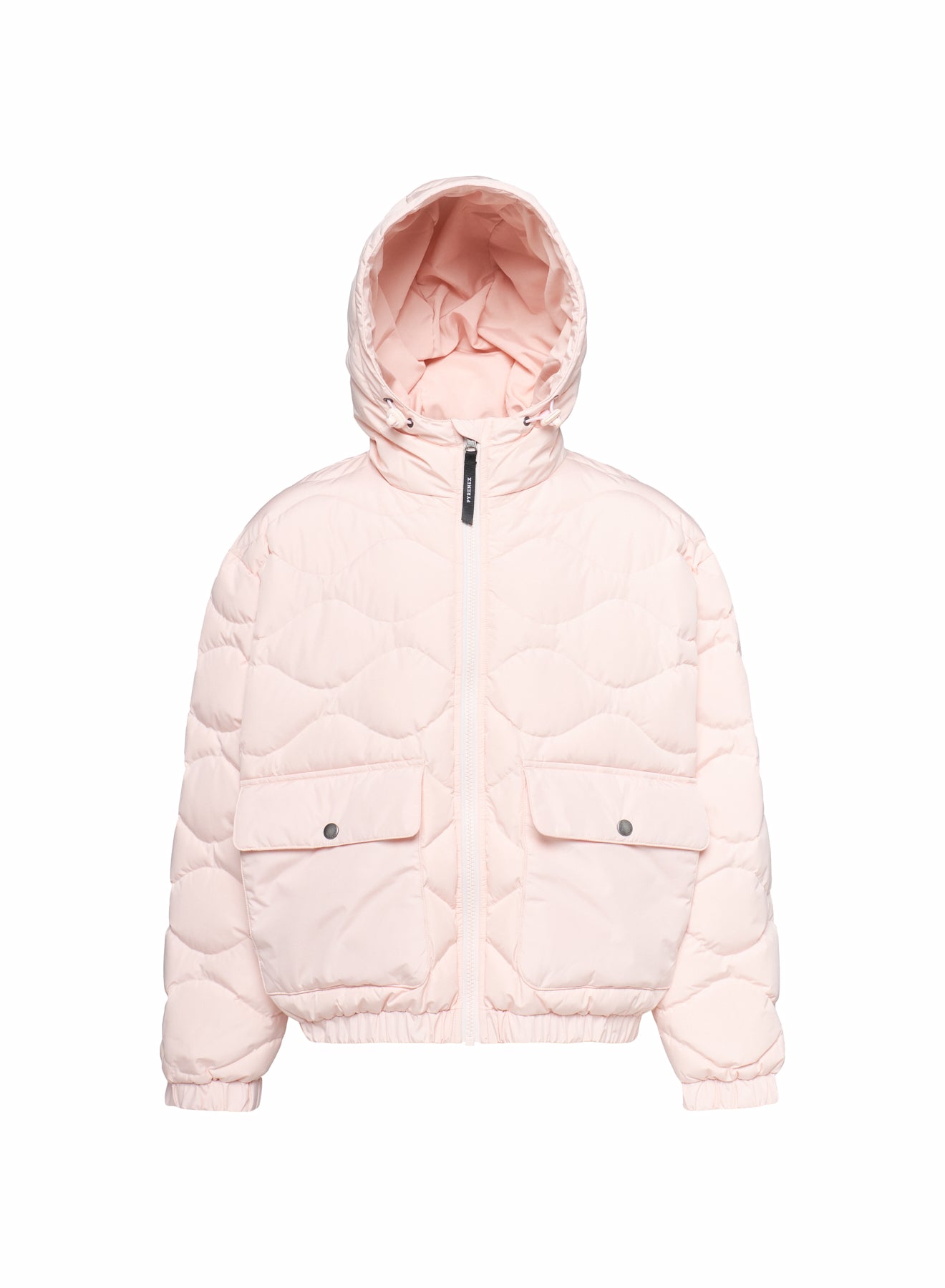 doudoune-bomber-capuche-enfant-pyrenex-beille-rose-clair image 5