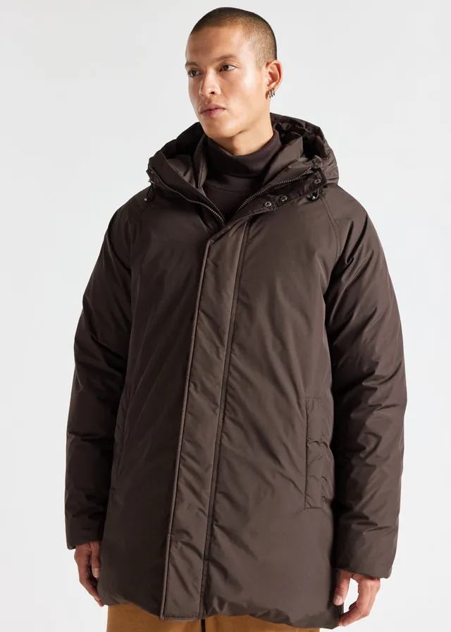pyrenex-spark-parka-capuche-homme-marron-duvet image 1