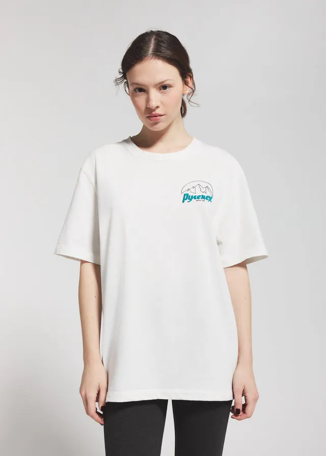 pyrenex-hill-t-shirt-unisexe-en-coton-biologique-blanc image 1