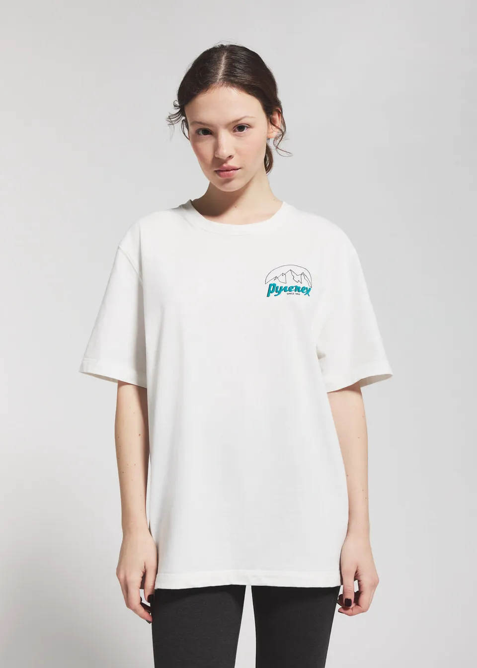 pyrenex-hill-t-shirt-unisexe-en-coton-biologique-blanc image 1