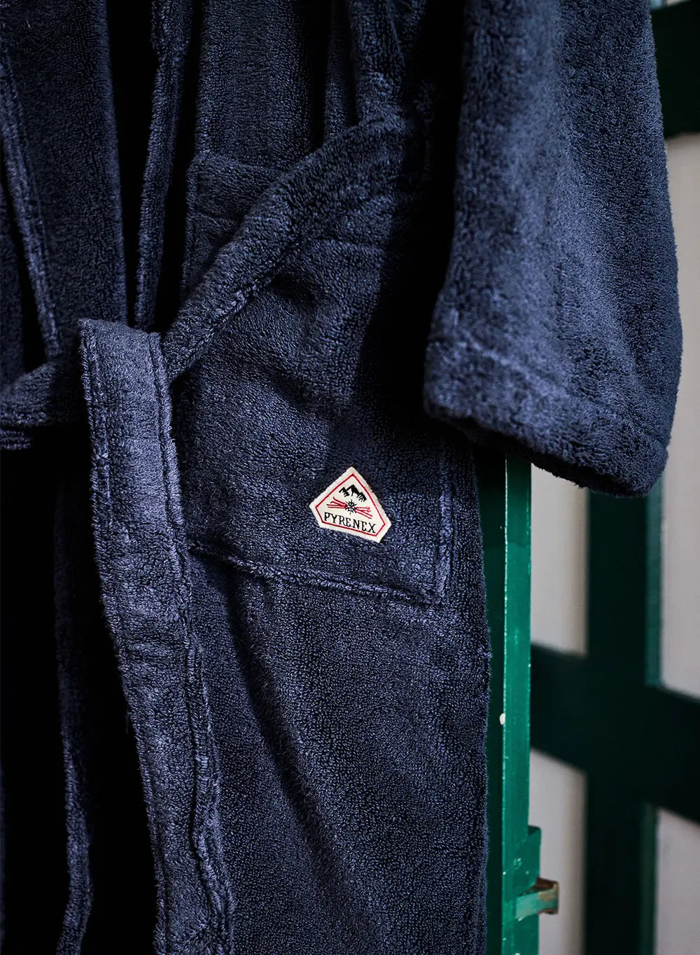 pyrenex-hana-peignoir-coton-ponge-bleu-fonc image 2