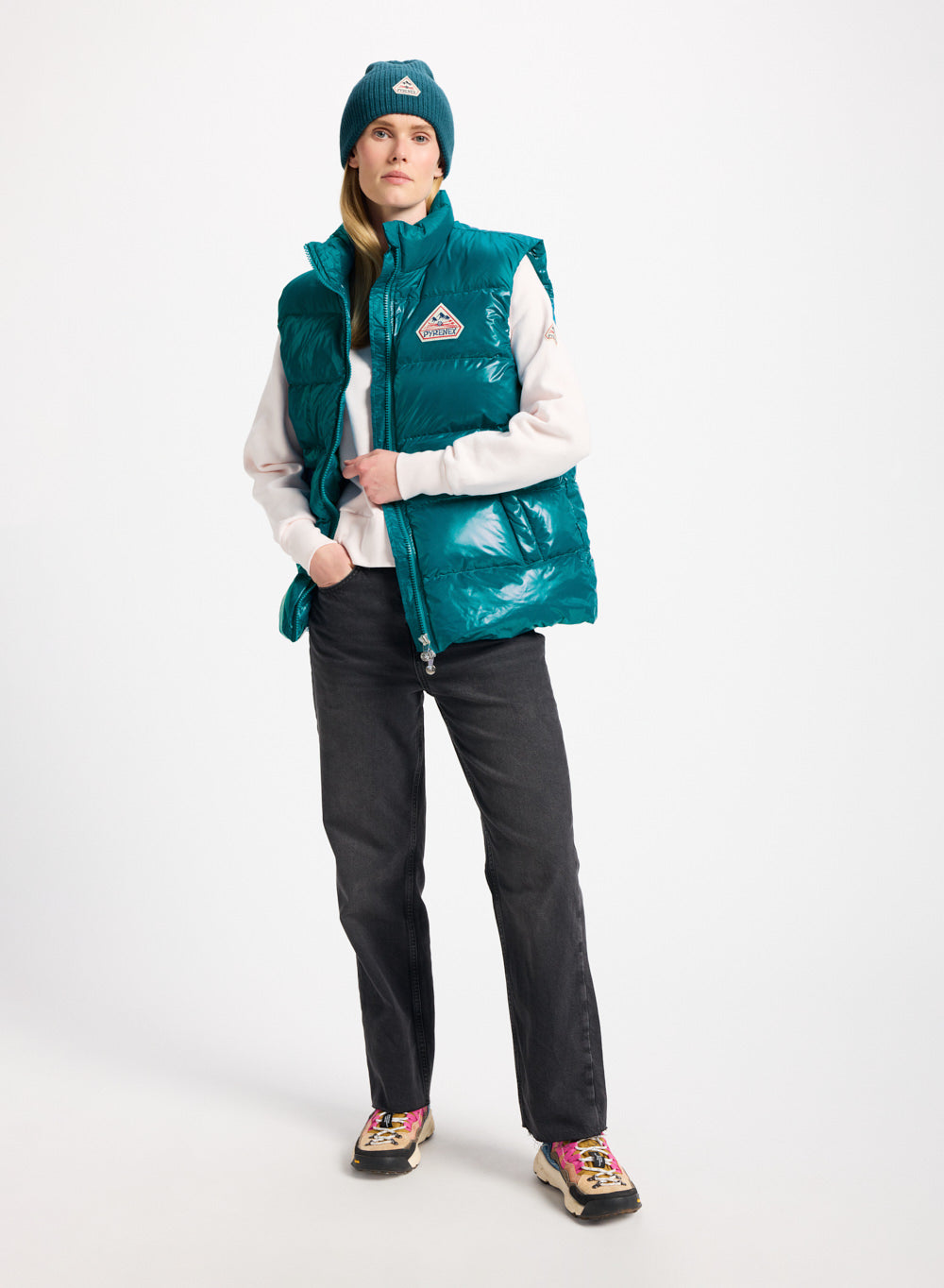 pyrenex-john-gilet-doudoune-sans-manche-unisexe-bleu-turquoise image 4