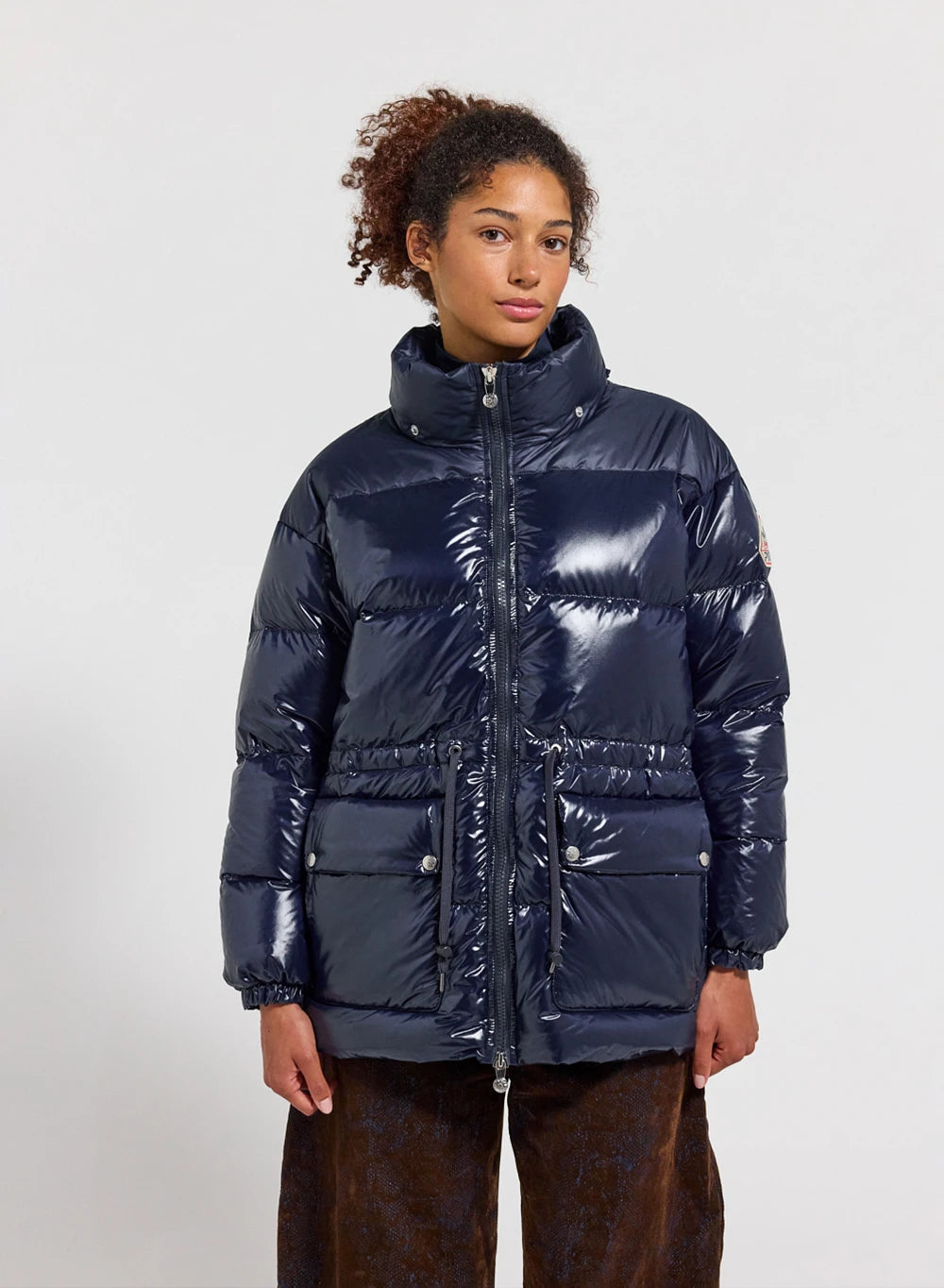pyrenex-alexa-doudoune-femme-capuche-bleu-marine-brillante image 6
