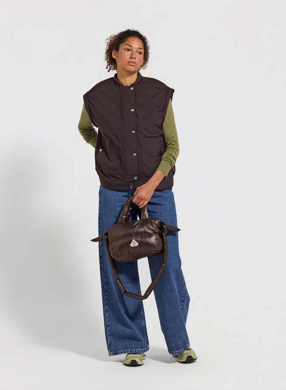 pyrenex-argi-sac-main-matelass-duvet-marron-fonc image 1