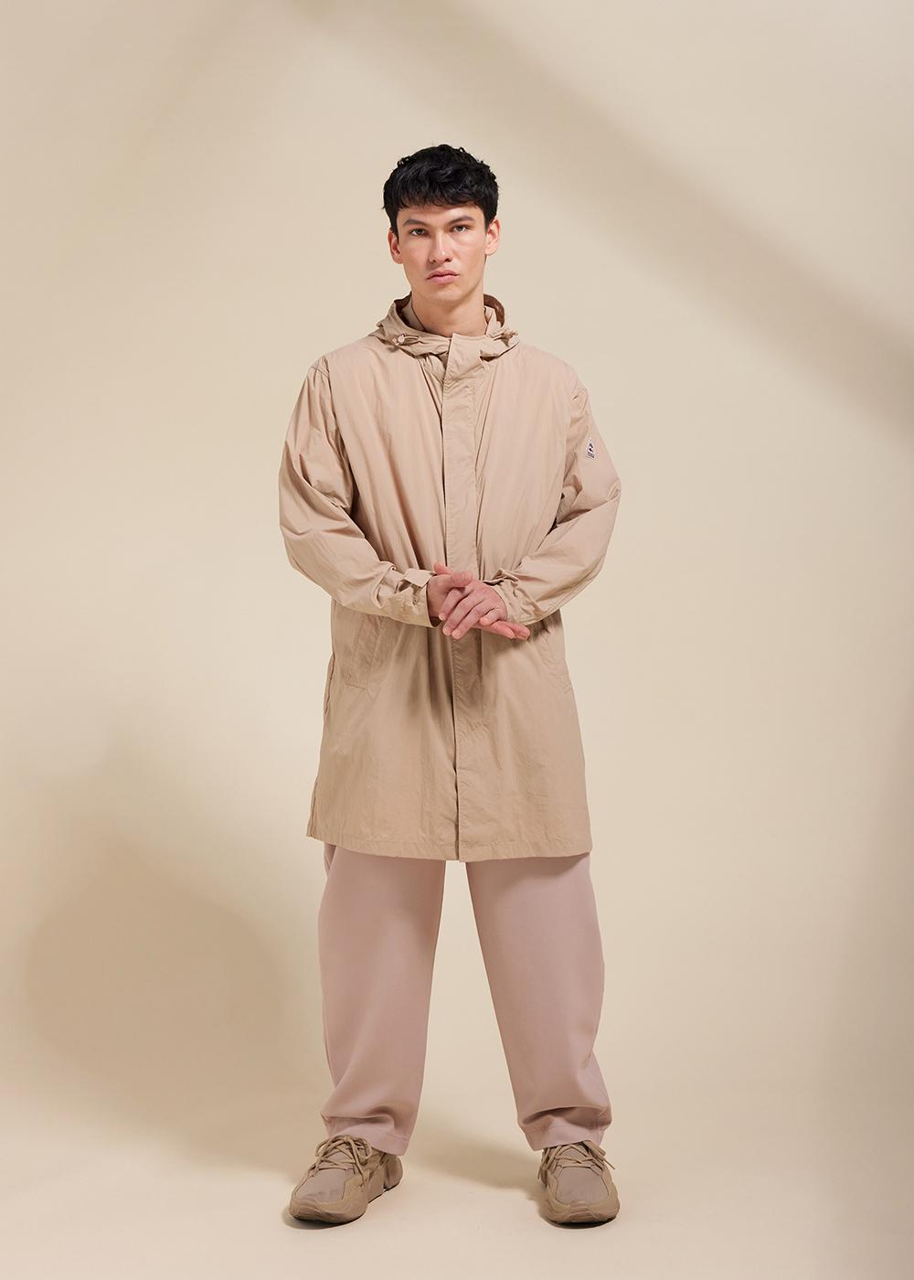 pyrenex-torrent-coupe-vent-long-capuche-unisexe-cuban-sand image 4