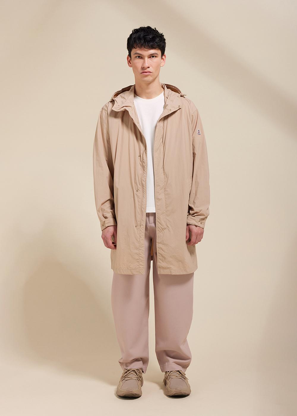 pyrenex-torrent-coupe-vent-long-capuche-unisexe-cuban-sand image 2