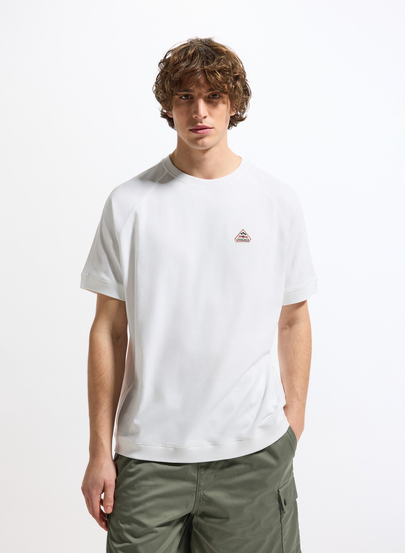 t-shirt-unisexe-pyrenex-peak-blanc-jersey-lourd-285-g-en-coton-bio image 1